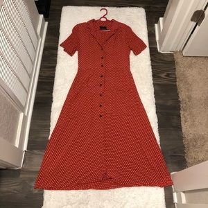 Retro polka dot dress